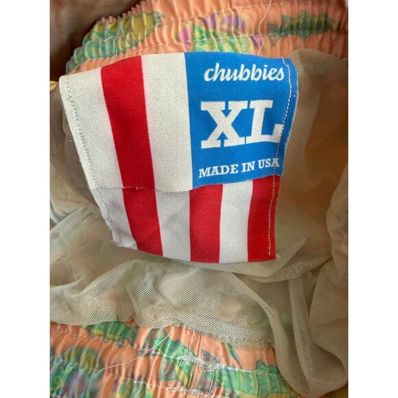 Chubbies corral orange fish print swim trunks - Picture 2 of 6